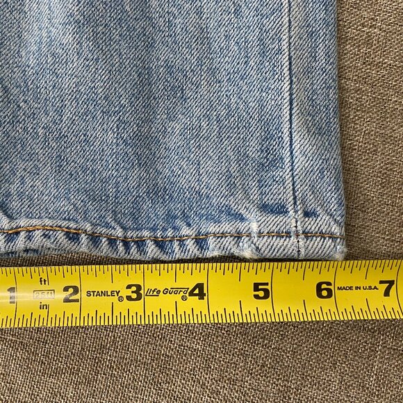 Levi's 505 C Japanese Selvedge Denim Jeans Women's 27 Blue Distressed Casual - Picture 15 of 16